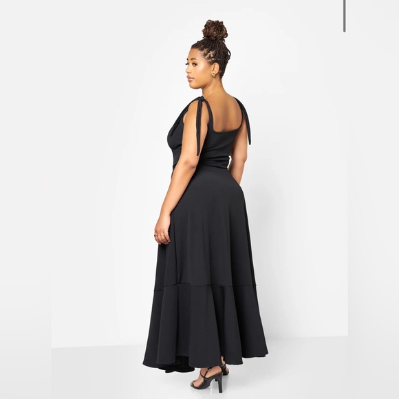 Black Maxi Mermaid Dress - Picture 3 of 5